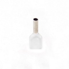 Term. Pre-Isolado Duplo Tubular 0,50mm² Branco - Axt