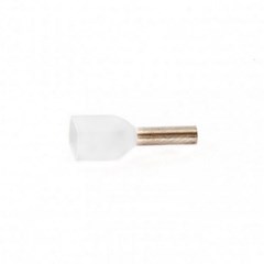 Term. Pre-Isolado Duplo Tubular 0,50mm² Branco - Axt