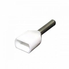 Term. Pre-Isolado Duplo Tubular 0,50mm² Branco - Axt