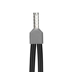 Term. Pre-Isolado Duplo Tubular 0,75mm² Cinza - Axt