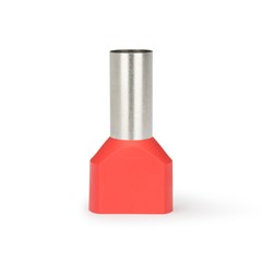 Terminal Pre-Isolado Duplo Tubular 1,00mm² Vermelho - Axt