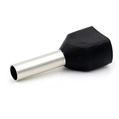 Terminal Pré-Isolado Duplo Tubular 1,50mm² Preto - AXT