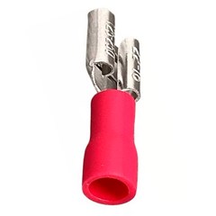 Terminal Pre-Isolado Femea 0,5-1,50mm² Vermelho - Axt