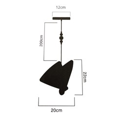 Pendente LED Wing 3W Gold Bivolt - Gmh Trade