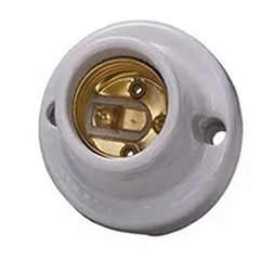 Bocal Porcelana P/Plafon E-27 4a - Decorlux