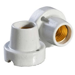 Bocal Porcelana P/Plafon E-27 4a - Decorlux