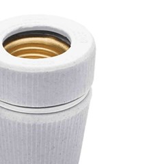 Bocal Porcelana Tempo E-27 4a - Decorlux