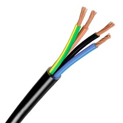 Cabo Flex PP 4x10mm² 0,6/1kv 90° Preto - Sil