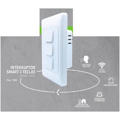 Interruptor Smart 3 Tecla - Wifi - Gaya
