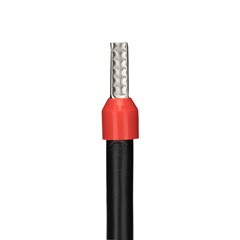 Term. Pre-Isolado Ilhos Tub. 1,00mm² Vermelho - Axt