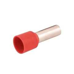 Term. Pre-Isolado Ilhos Tub. 1,00mm² Vermelho - Axt