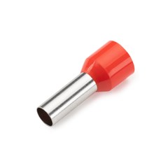Term. Pre-Isolado Ilhos Tub. 1,00mm² Vermelho - Axt