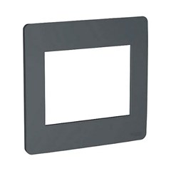 Placa 6 Posto 4x4 Orion Stellar Black - Schneider