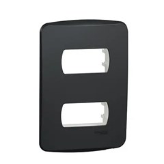 Placa 2 Posto 4x2 Miluz Grafite - Schneider