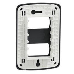 Placa 2 Posto 4x2 Miluz Grafite - Schneider