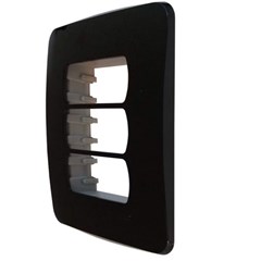 Placa 3 Posto 4x2 Miluz Grafite - Schneider