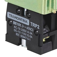 Botão Impulso 1na Preto Metal Trp2 58015551  - Tramontina