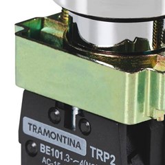 Botão Impulso 1na Preto Metal Trp2 58015551  - Tramontina