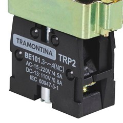 Botão Impulso 1nf Vermelho Metal Trp2 58015554 - Tramontina