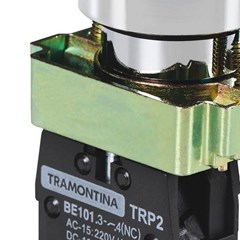 Botão Impulso 1nf Vermelho Metal Trp2 58015554 - Tramontina