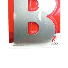 Letra B Residencial Escovado - Leao Metais