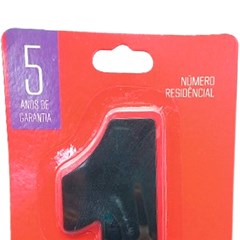 Numeral 1 Residencial Preto - Leao Metais