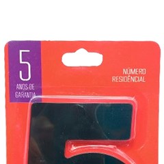 Numeral 5 Residencial Preto - Leao Metais