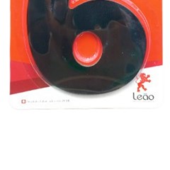 Numeral 6 Residencial Preto - Leao Metais