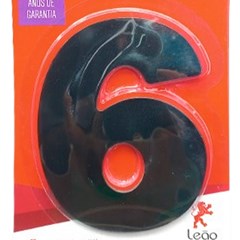 Numeral 6 Residencial Preto - Leao Metais