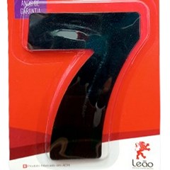 Numeral 7 Residencial Preto - Leao Metais