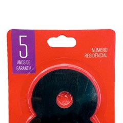 Numeral 8 Residencial Preto - Leao Metais