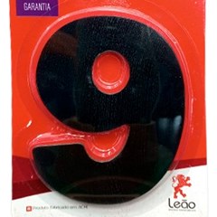 Numeral 9 Residencial Preto - Leao Metais