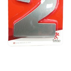 Numeral 2 Residencial Escovado - Leao Metais