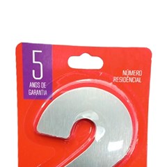 Numeral 2 Residencial Escovado - Leao Metais