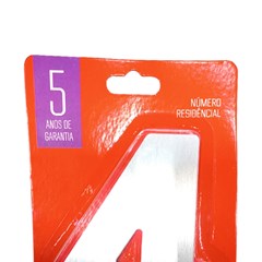 Numeral 4 Residencial Escovado - Leao Metais