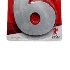 Numeral 6 Residencial Escovado - Leao Metais