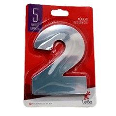 Numeral 2 Residencial Espelhado - Leao Metais
