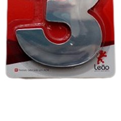 Numeral 3 Residencial Espelhado - Leao Metais