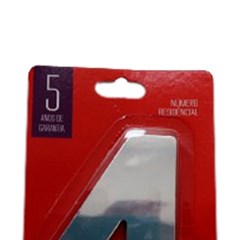 Numeral 4 Residencial Espelhado - Leao Metais