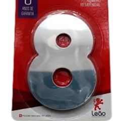 Numeral 8 Residencial Espelhado - Leao Metais