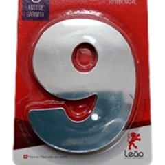 Numeral 9 Residencial Espelhado - Leao Metais