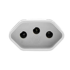 Plug Femea 2p+T 20a Cinza - Ilumi