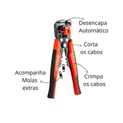 Alicate Desencapador Fios 0,2-6,00mm² - Gedore