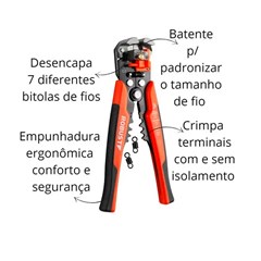 Alicate Desencapador Fios 0,2-6,00mm² - Gedore