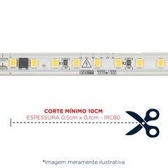 Fita Led 3535 10W 6000K (Branco) 220V - Gaya
