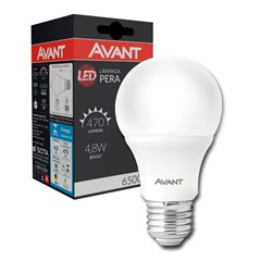 Lâmpada Pera A60 Led E-27 4,8w 6500k Bivolt - Avant