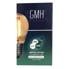 Lâmpada Filamento Led G45 2w Bivolt - Gmh Trade