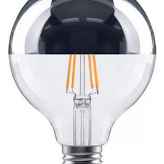 Lâmpada Filamento Led Defletora G80 6w Bivolt Pretaa - Gmh Trade