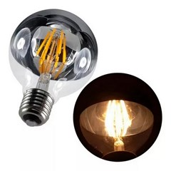 Lâmpada Filamento Led Defletora G80 6w Bivolt Pretaa - Gmh Trade