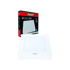 Painel Sobrepor Led Quadrado 12w 6500k Bivolt - Avant